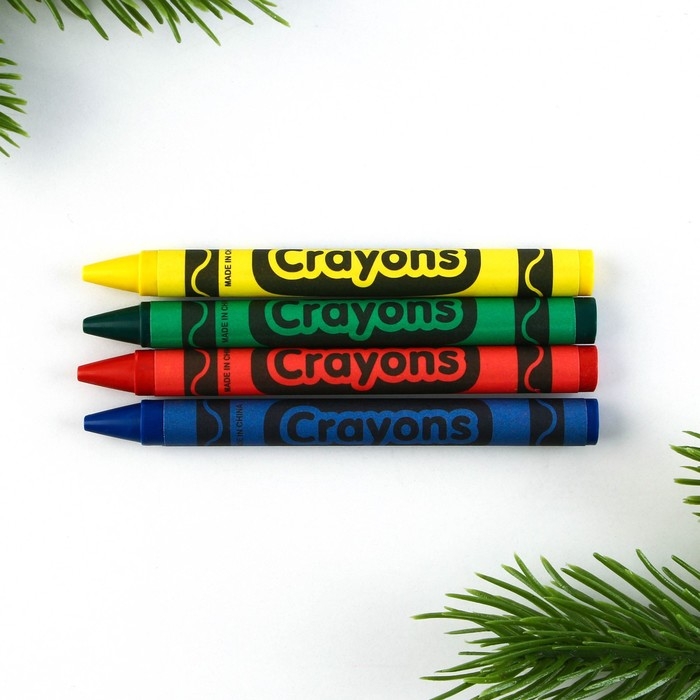 Подарочный набор новогодний, блокнот,карандаши ч/г 2 шт и восковые мелки &laquo;Чудеса рядом&raquo;