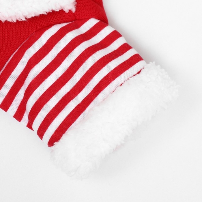 Новый год. Новогодний костюм для собак "Клаус", размер XL (ДС 40, ОГ 50 см)