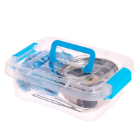 Набор металлической посудки &laquo;Супер Шеф&raquo;, с фартуком и колпаком, в чемодане, МИКС