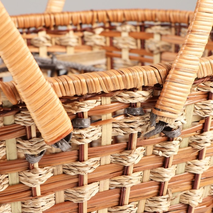 Корзина плетеная "Пикник", без крышки, 40х29х24/43 см