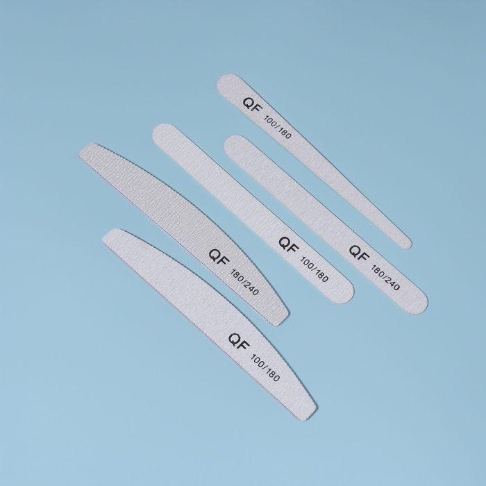 Пилка-наждак, набор «Ассорти» 5 шт, 18 см, цвет серый Пилка-наждак, набор «Ассорти» 5 шт, 18 см, цвет серый