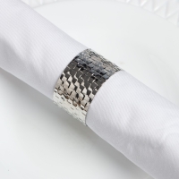 Набор салфеток с декорат. кольцами "White pleasure" 40х40 см - 2 шт, 100% хлопок, саржа 190гр/м2 Набор салфеток с декорат. кольцами "White pleasure" 40х40 см - 2 шт, 100% хлопок, саржа 190гр/м2