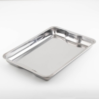 Поднос из нержавеющей стали, 49&times;34&times;4,5 см, 430 сталь