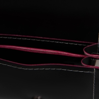 Сумка детская для девочки "Кошечка", на клапане, цвет чёрный/розовый, 15х4х12 см