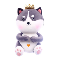 Мягкая игрушка &laquo;Хаски с короной&raquo;