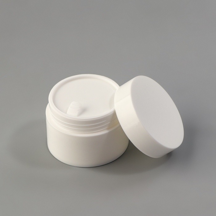 Баночка для хранения, 30 мл, d = 5,3 см, цвет белый Баночка для хранения, 30 мл, d = 5,3 см, цвет белый