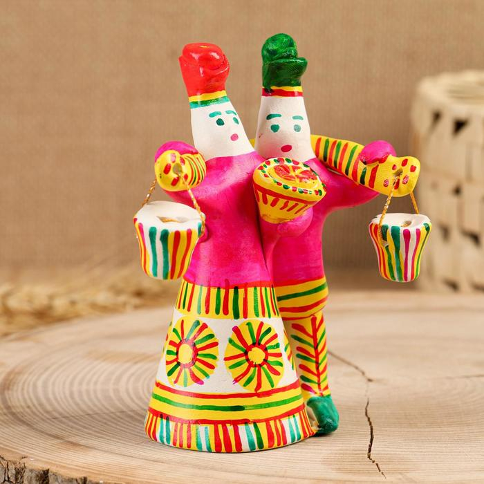 Филимоновская игрушка &laquo;Любота с коромыслом&raquo;