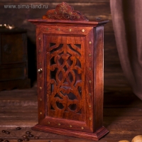 Ключница "Узоры" дерево 28х16х6 см