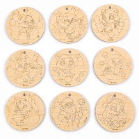 Новогодние заготовки для творчества &laquo;Новый год! Шары&raquo;, с карандашами