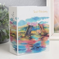 Фотоальбом на 100 фото 10х15 см, пластик. листы "SPb" Санкт-Петербург. Разводные мосты Фотоальбом на 100 фото 10х15 см, пластик. листы "SPb" Санкт-Петербург. Разводные мосты