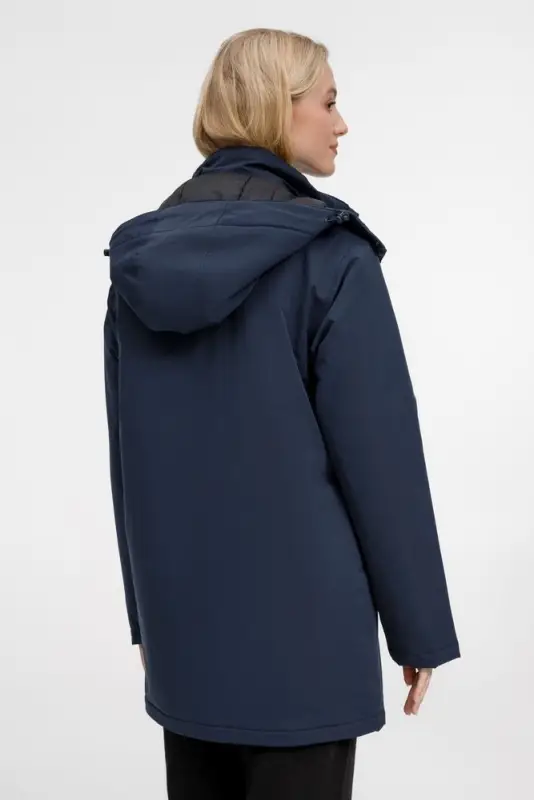 Куртка-парка унисекс Sfera, темно-синяя, размер S