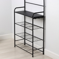 Стеллаж в прихожую &laquo;Константа&raquo;, 69&times;26&times;183 см, цвет чёрный