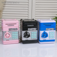 Копилка пластик для монет и купюр"Сейф "кодовый замок, звук 3АА МИКС 19,5х12,3х13 см Копилка пластик для монет и купюр"Сейф "кодовый замок, звук 3АА МИКС 19,5х12,3х13 см