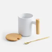 Кружка с ложкой Eco Fusion, белая Кружка с ложкой Eco Fusion, белая