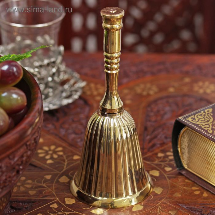 Колокольчик Колокольчик "Полоски" латунь 13,5х6,2х6,2 см