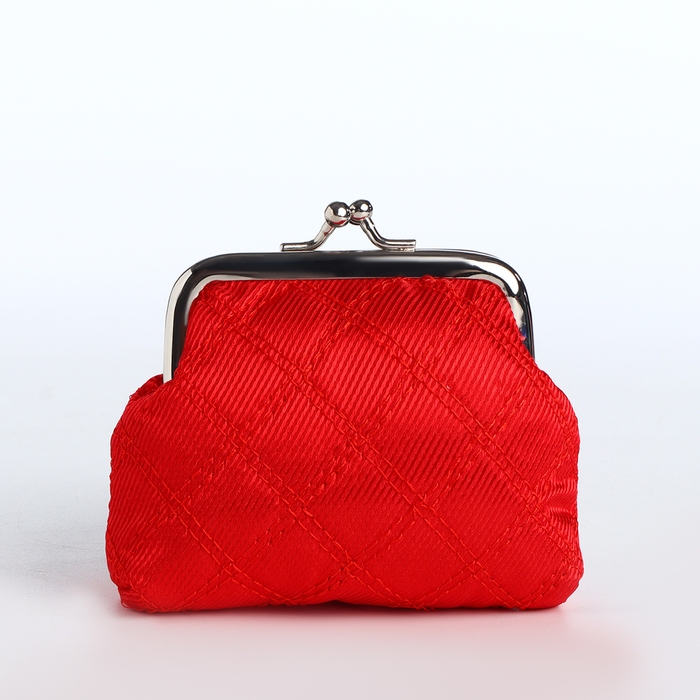 Кошелёк женский на фермуаре, цвет красный Кошелёк женский на фермуаре, цвет красный