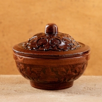 Сахарница Риштанская керамика "Акташ", 250 мл Сахарница Риштанская керамика "Акташ", 250 мл