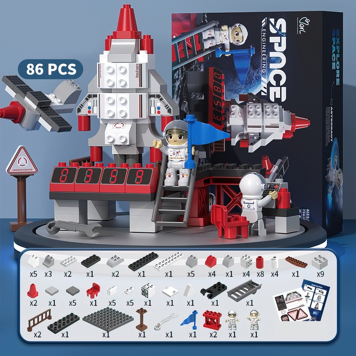 Конструктор &laquo;Большие Блоки. Космос&raquo;, 86 деталей