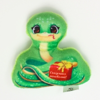 Магнит новогодний мягкий, змея, МИКС Магнит новогодний мягкий, змея, МИКС