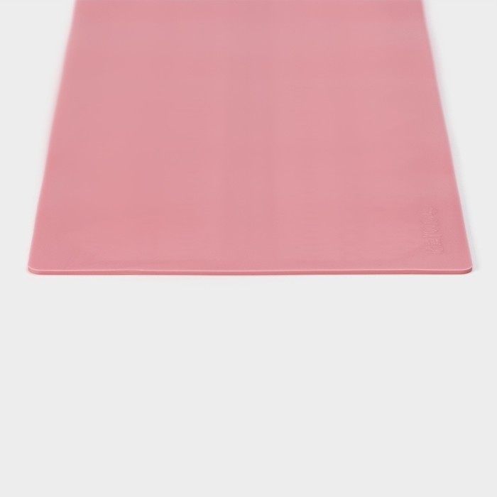 Коврик для айсинга Доляна &laquo;Кружево&raquo;, силикон, 38,7&times;16,5 см, цвет розовый