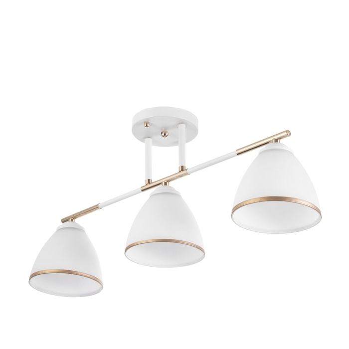 Люстра "Донна" 3хЕ27 40Вт бело-золотой 55х26 см