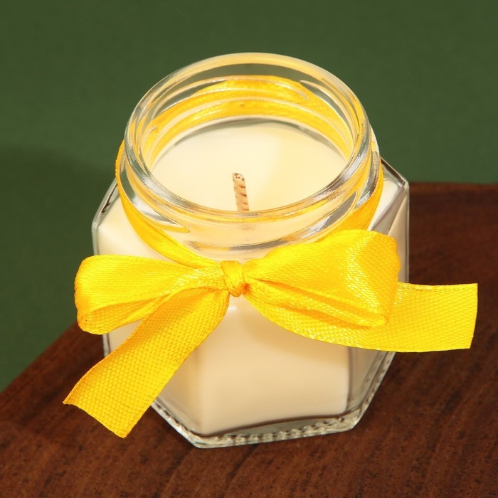 Свеча новогодняя в банке «Исполнения заветной мечты», аромат ваниль, 6,5 х 5,5 см Свеча новогодняя в банке «Исполнения заветной мечты», аромат ваниль, 6,5 х 5,5 см