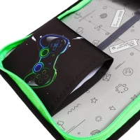 Пенал 1 секция 140 х 210 х 40 мм, откидной карман и косметичка, тканевый, Calligrata TOP Content "Гейм" Пенал 1 секция 140 х 210 х 40 мм, откидной карман и косметичка, тканевый, Calligrata TOP Content "Гейм"