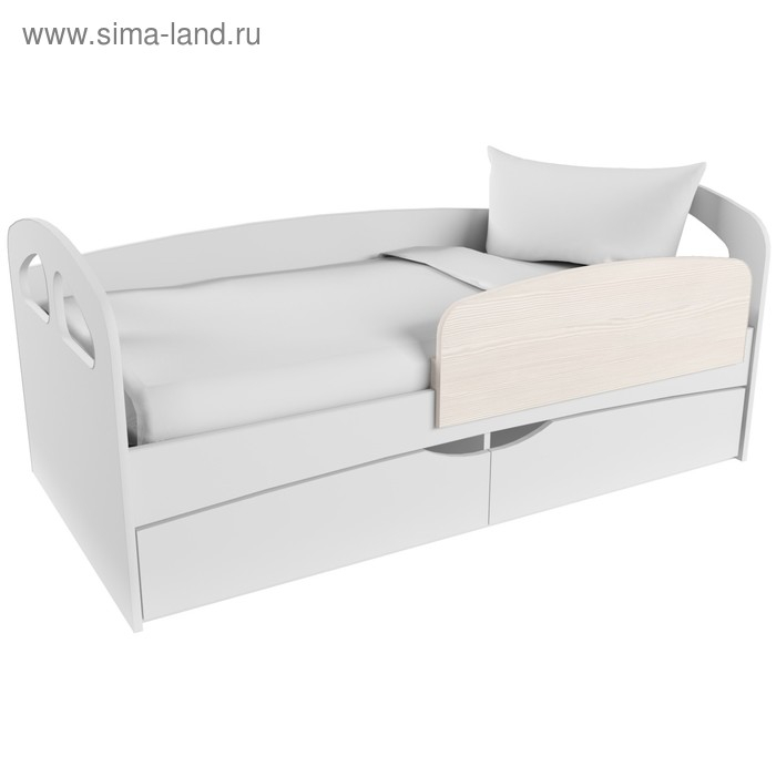 Бортик для кровати съемный Твист-1, 900х50х300, Бодега светлый