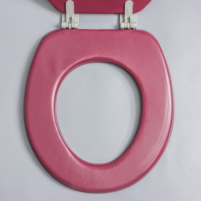 Сиденье для унитаза с крышкой,Росспласт,43 х 37 см, мягкое, цвет бордо, рисунок микс Сиденье для унитаза с крышкой,Росспласт,43 х 37 см, мягкое, цвет бордо, рисунок микс