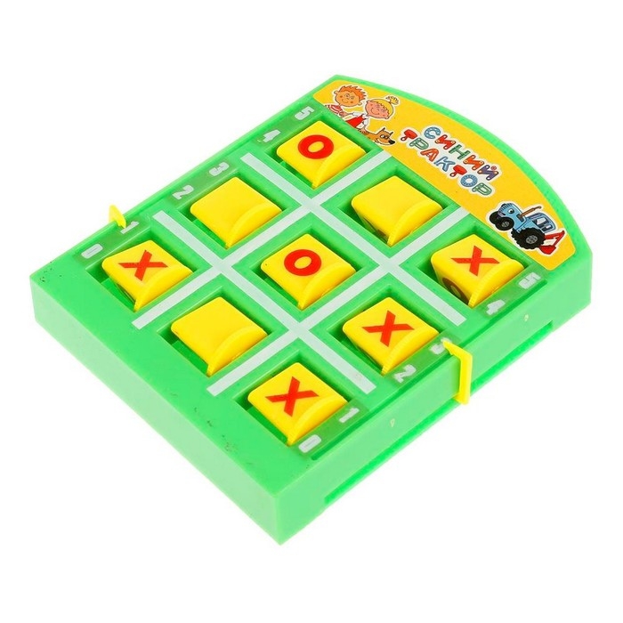 Головоломка крестики-нолики &laquo;Синий трактор&raquo;, 17&times; 13,5 &times; 2 см