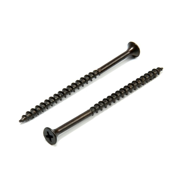 Саморез по дереву 4.2х76 мм, крупная резьба, фосфатированный, в упаковке 15 кг Саморез по дереву 4.2х76 мм, крупная резьба, фосфатированный, в упаковке 15 кг