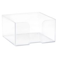 Подставка для бумажного блока Стамм, 90 х 90 х 50 мм, пластик, прозрачная Подставка для бумажного блока Стамм, 90 х 90 х 50 мм, пластик, прозрачная