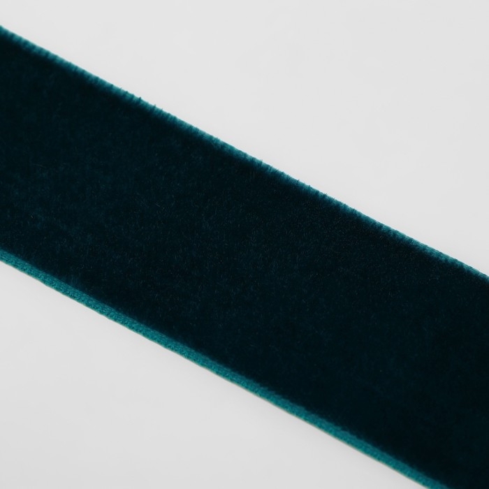 Лента бархатная, 25 мм, 18 ± 1 м, цвет изумрудный №72 Лента бархатная, 25 мм, 18 ± 1 м, цвет изумрудный №72