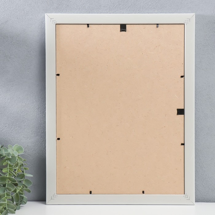 Фоторамка пластик "МИРАМ" 30х40 см, 641761 белый (пластиковый экран)