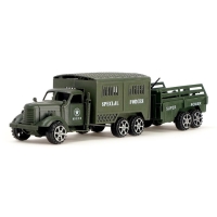 Машина инерционная &laquo;Армия&raquo;, с прицепом, МИКС