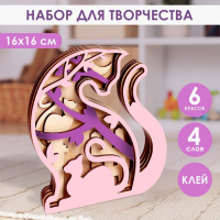 Роспись по дереву &laquo;Кошка&raquo;