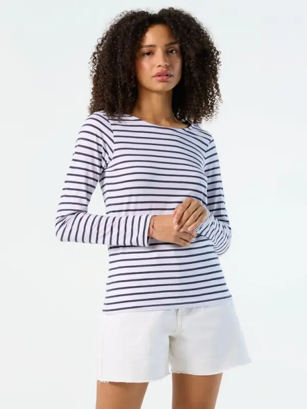 Футболка женская Marine Women, белый/темно-синий, размер XS Футболка женская Marine Women, белый/темно-синий, размер XS