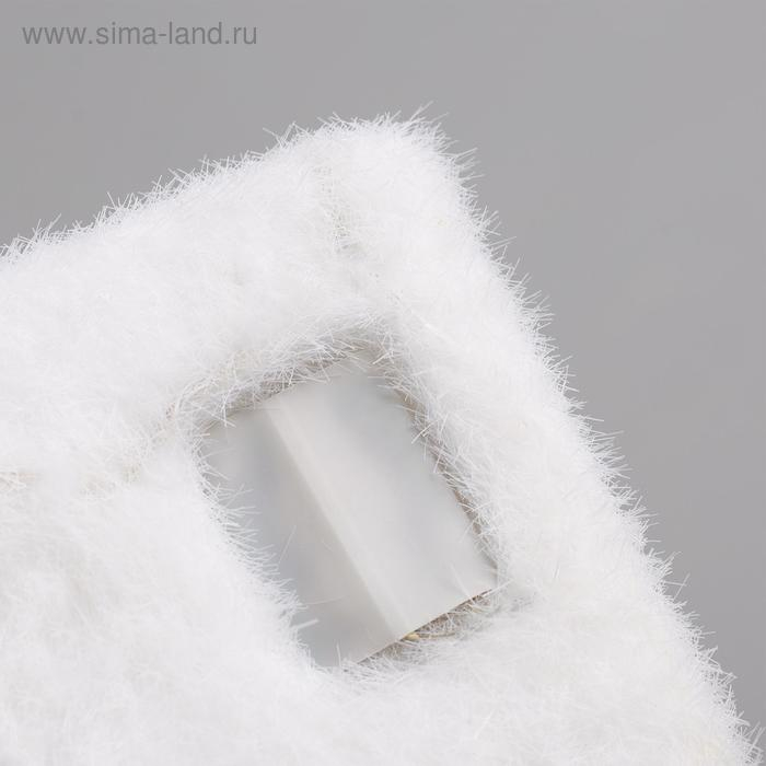 Светодиодная фигура &laquo;Ёлочка&raquo; 20 &times; 25 &times; 12 см, флок, батарейки CR2032х2 (в комплекте), свечение тёплое белое