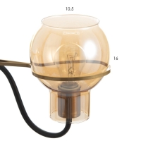 Люстра "Кэган" 5хE27 40Вт черный 68х68х46,5 см BayerLux Люстра "Кэган" 5хE27 40Вт черный 68х68х46,5 см BayerLux