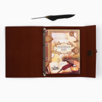 Родословная книга &laquo;Наш род&raquo;, с пером, 56 листов, коричневый, 35 х 25 см