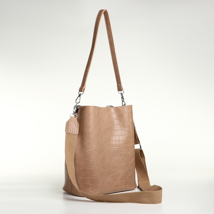 Сумка женская на магните TEXTURA, средний размер, цвет бежевый Сумка женская на магните TEXTURA, средний размер, цвет бежевый