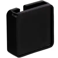 Квадратный шильдик на резинку Epoxi, черный Квадратный шильдик на резинку Epoxi, черный