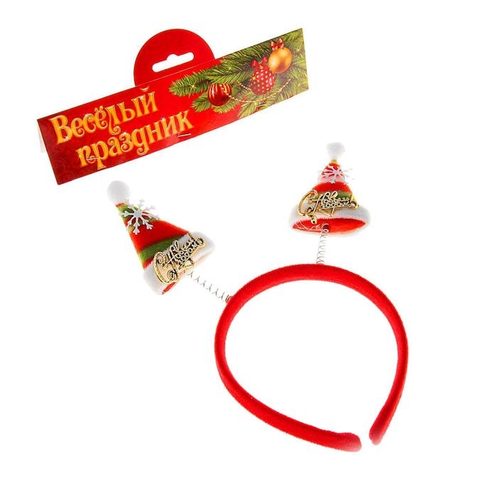 Ободок карнавальный «Колпачок» на пружине, МИКС Ободок карнавальный «Колпачок» на пружине, МИКС