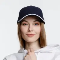 Бейсболка Spiker, темно-синяя с белым