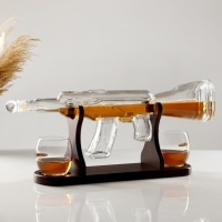 Мини-Бар Автомат, на подставке, на 2 персоны, штоф - 800 мл, бокалы 330 мл, 53 х 7 х 23 см Мини-Бар Автомат, на подставке, на 2 персоны, штоф - 800 мл, бокалы 330 мл, 53 х 7 х 23 см