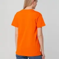 Футболка унисекс T-bolka 140, оранжевая, размер S