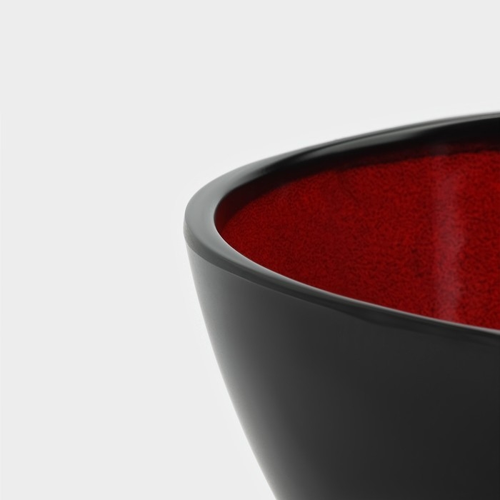 Салатник &laquo;Красный Восток&raquo;, 1 л, 16,5&times;7,7 см, цвет чёрный