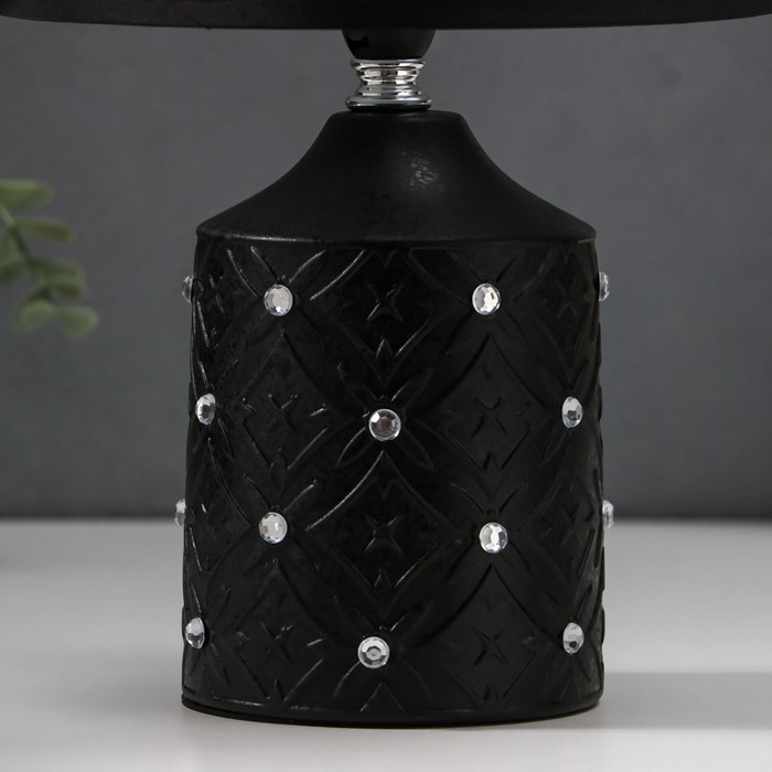 Лампа настольная 16734/1BK E14 40Вт черный  h.32см RISALUX