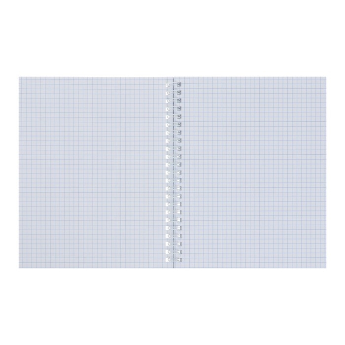 Тетрадь 96 листов в клетку на гребне Тетрадь 96 листов в клетку на гребне "Мята. METALLIC", обложка бумвинил, блок офсет