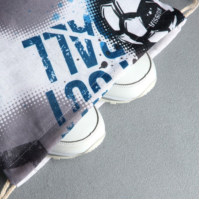 Мешок для обуви &laquo;Футбол&raquo; хлопковкая 30 х 40 см